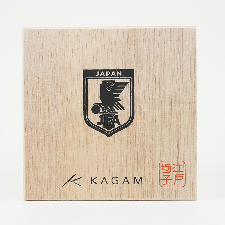 KAGAMI 江戸切子 ロックグラス 2022 サッカー日本代表Ver.