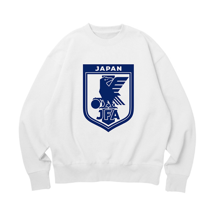 "SAMURAI BLUE SPIRIT" CREWNECK - WHITE