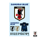 クリアステッカーセット サッカー日本代表ver.