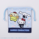 SCミニプリント巾着 サッカー日本代表Ver. (ポムポムプリン、キティ、シナモロール)