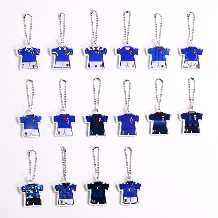 歴代ユニフォーム型アクリルキーホルダー(SAMURAI BLUE)STADIUM LINE ※シークレット商品