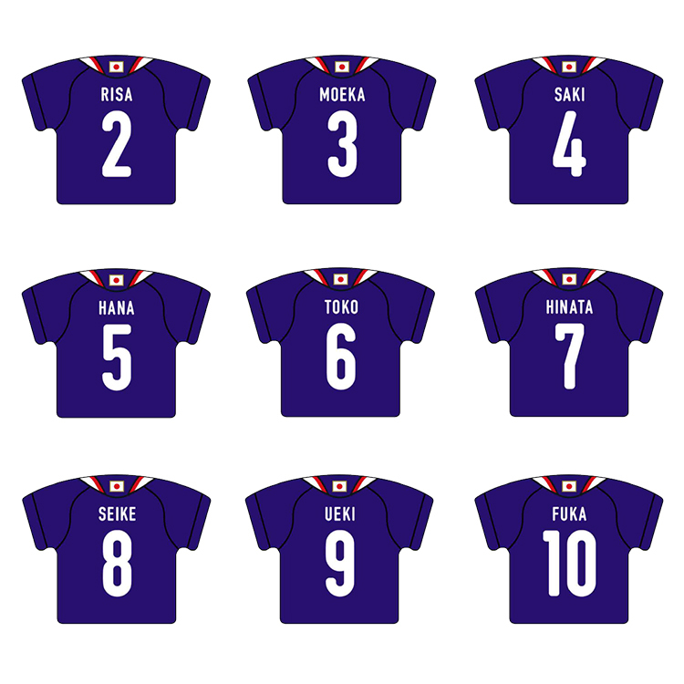 【EC限定受注商品】プレーヤーズユニフォームキーホルダー(なでしこジャパン)2026.3※2026年5月下旬頃より順次発送予定