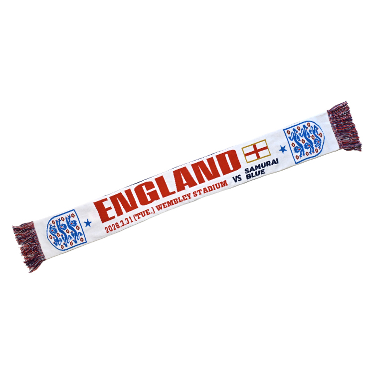 【EC限定受注販売】イングランド戦マッチデーニットマフラー2026.3.31※2026年6月上旬頃より順次発送予定