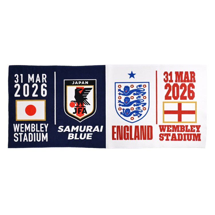 【EC限定受注販売】イングランド戦マッチデーフェイスタオル2026.3.31※2026年6月上旬頃より順次発送予定