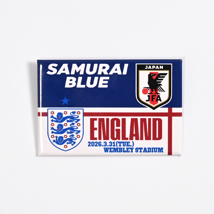 【EC限定受注販売】イングランド戦マッチデー缶バッジ2026.3.31※2026年6月上旬頃より順次発送予定