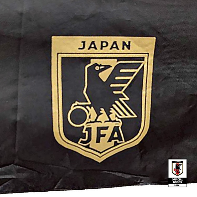 晴雨兼用傘 サッカー日本代表ver.　ブラック×ゴールド
