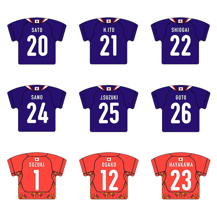 オンラインストア限定(受注販売)プレーヤーズユニフォームキーホルダー(HOME)2026.3※2026年6月上旬頃より順次発送予定