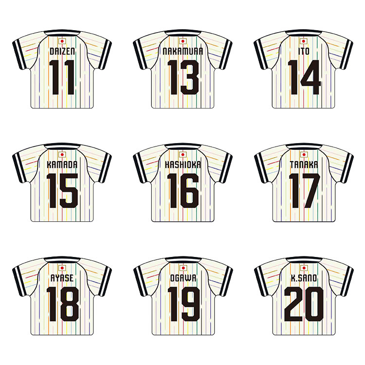 オンラインストア限定(受注販売)プレーヤーズユニフォームキーホルダー(AWAY)2026.3※2026年6月上旬頃より順次発送予定