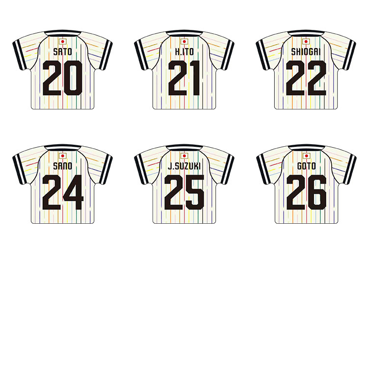 オンラインストア限定(受注販売)プレーヤーズユニフォームキーホルダー(AWAY)2026.3※2026年6月上旬頃より順次発送予定