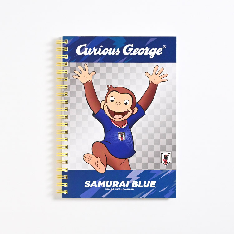 おさるのジョージ B6リングノート サッカー日本代表 ver.