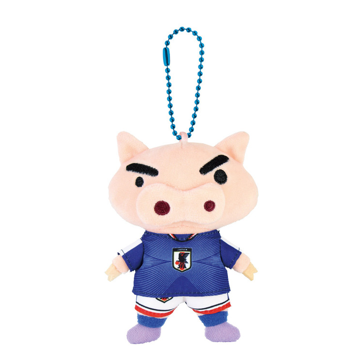 ぬいぐるみマスコット　サッカー日本代表ver.　ぶりぶりざえもん