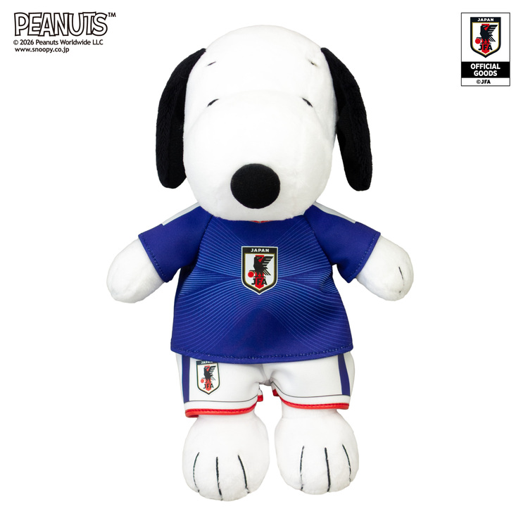 スヌーピーぬいぐるみサッカー日本代表