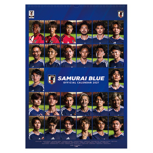 【受注商品】2027年 サッカー日本代表カレンダー SAMURAI BLUE 壁掛けタイプ(2026年12月上旬頃より順次発送予定)