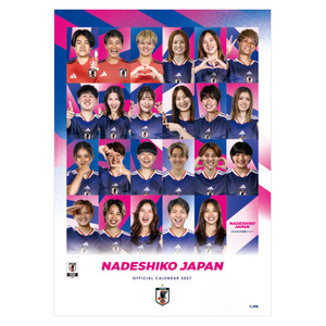 【受注商品】2027年 サッカー日本女子代表カレンダー なでしこジャパン 壁掛けタイプ(2026年12月上旬頃より順次発送予定)