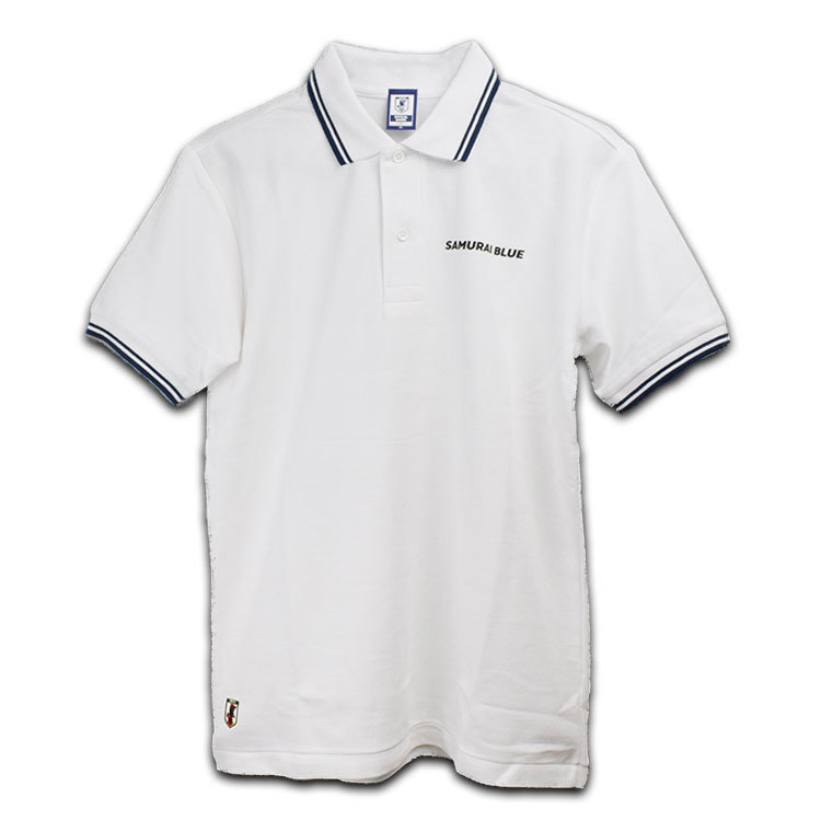 【SALE・取り寄せ商品】ポロシャツ(SAMURAI BLUE) ホワイト